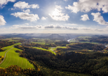 View of Sächsiche Schweiz 